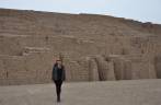 Visita às ruínas da Huaca Pucllana, em Miraflores, bairro de Lima - Peru
